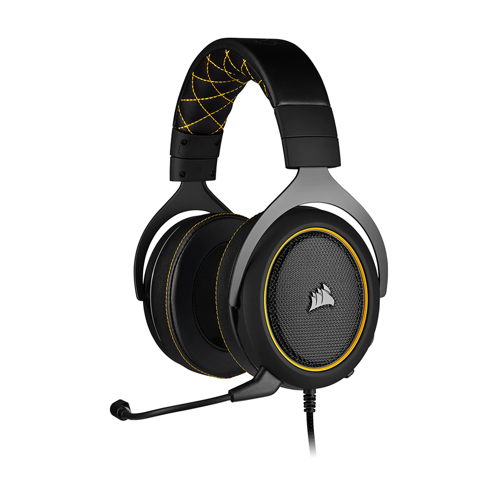 Corsair HS60 Pro Surround Gaming Headset, Yellow