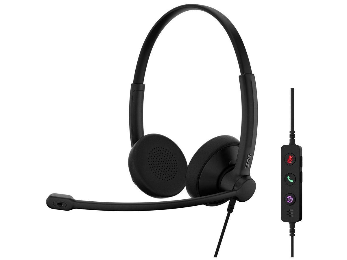 EPOS EPOS IMPACT 100 MS STÉRÉO USB-C+A - Noir