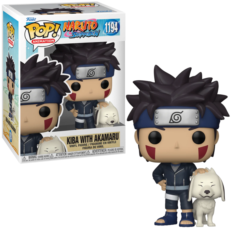 Funko POP! Anime: NARUTO SHIPPUDEN - Kiba with Akamaru