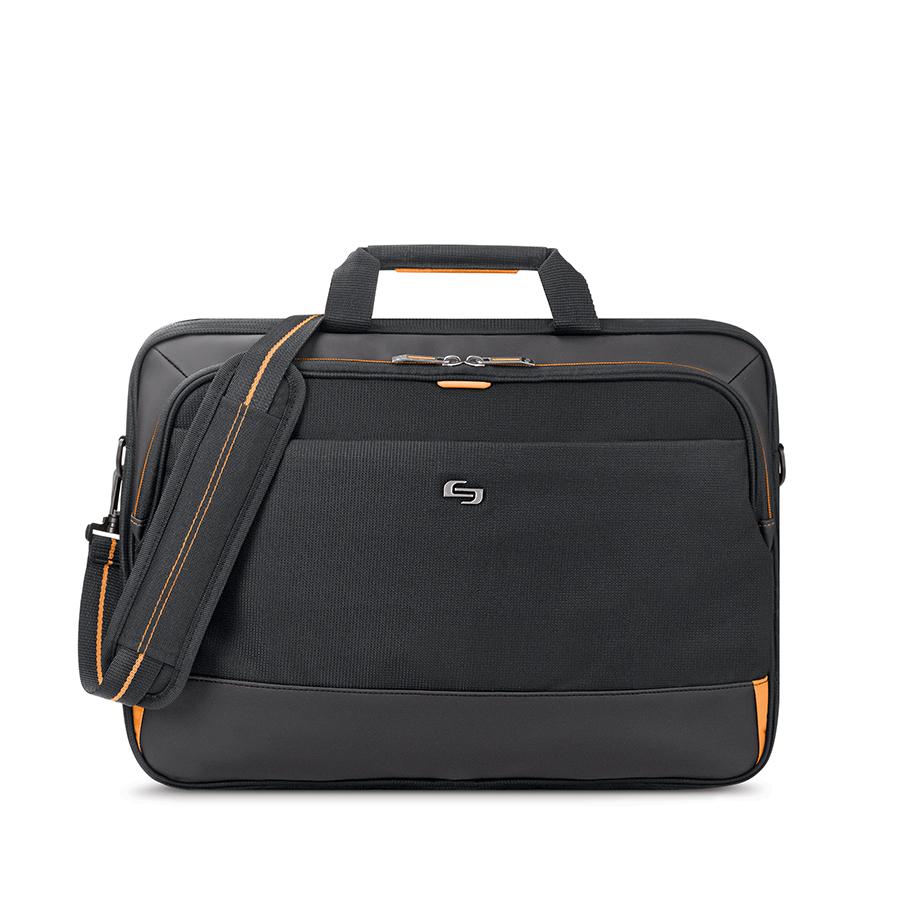 SOLO New York Focus 17.3" Laptop Briefcase, Black