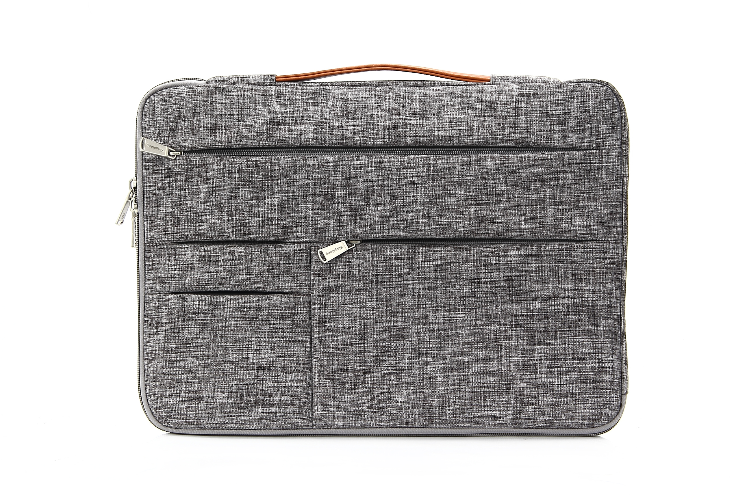 KINGSLONG 17.3" Laptop Sleeve, Bubble Soft Case, Gray