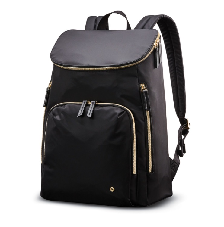 Samsonite Deluxe Backpack, fits 15.6" Laptop, Black