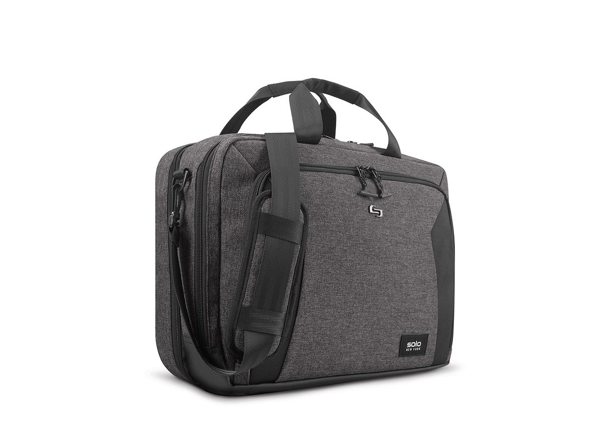 SOLO New York Voyage 15.6" Briefcase, Grey/Black