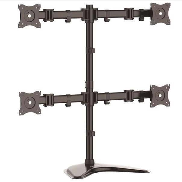 StarTech ARMBARQUAD Quad Crossbar Acier Moniteurs jusqu'à 27 moniteurs Vesa Support d'ordinateur Bras de moniteur