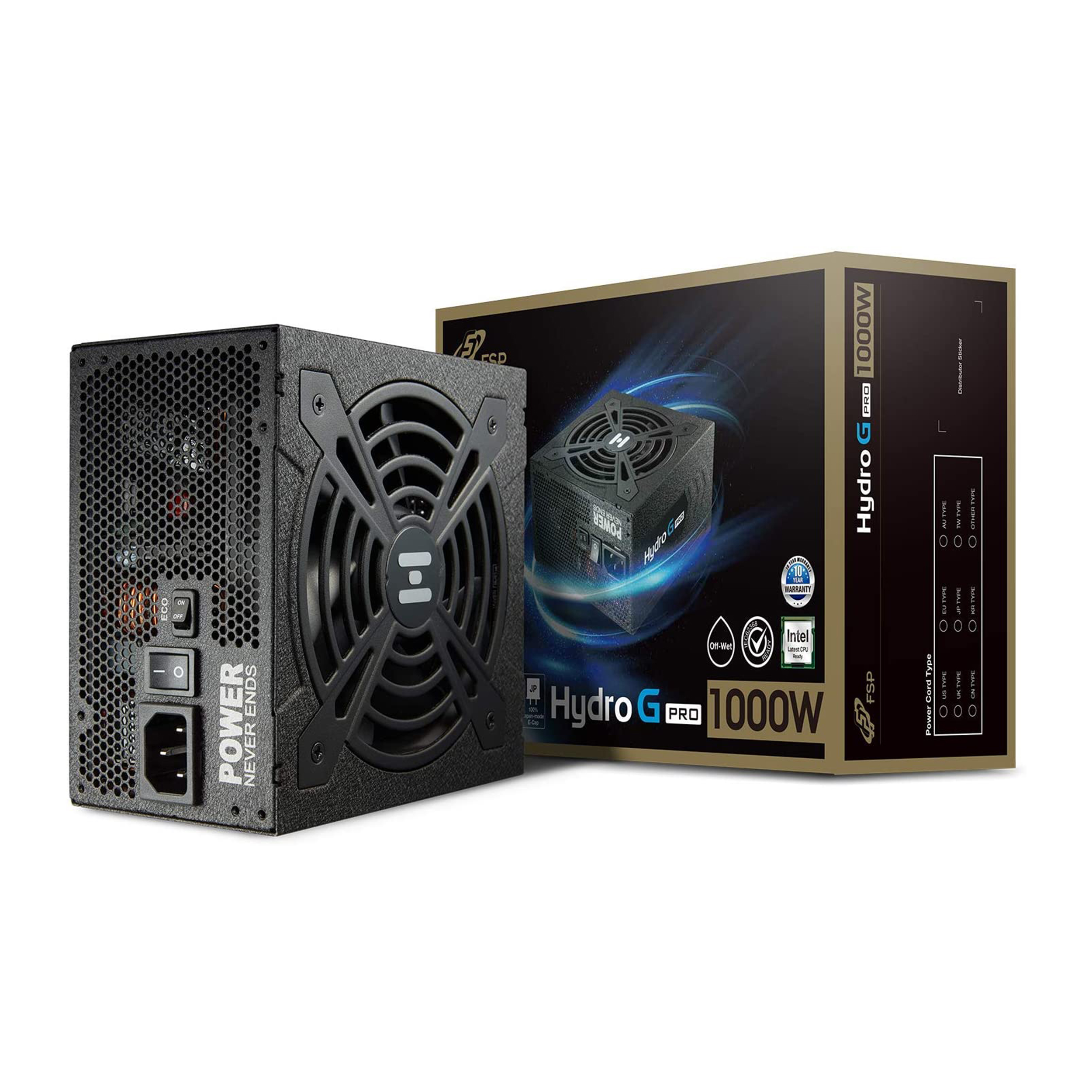 FSP Hydro G PRO 1000W 80 Plus Gold Full Modular ATX 12V V2.52 Active PFC Power Supply
