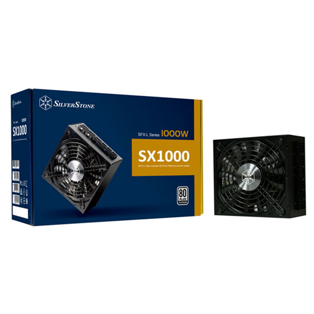 Alimentation électrique SFX-L entièrement modulaire SX1000 Platinum de SilverStone Technology, certifiée 80 Plus Platinum et...