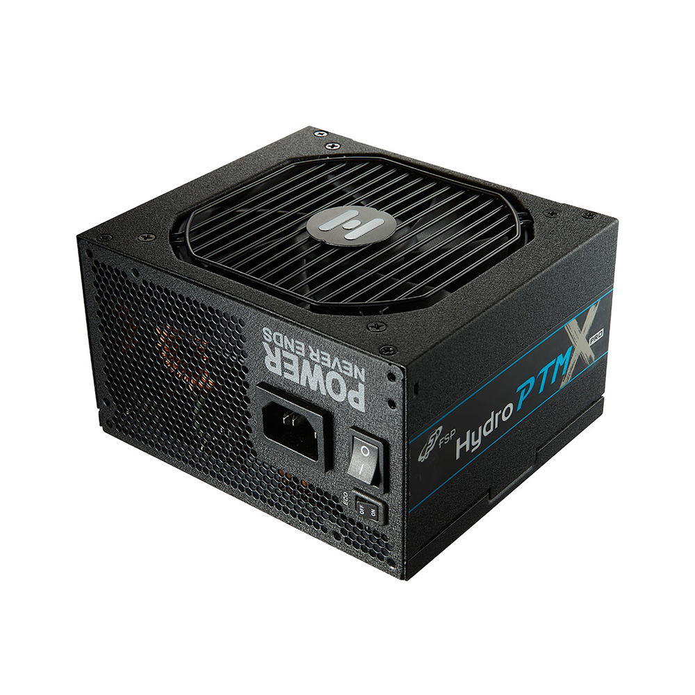 loc d^alimentation modulaire entièrement en platine FSP Hydro PTM X Pro 850W, certification 80 Plus Platinu