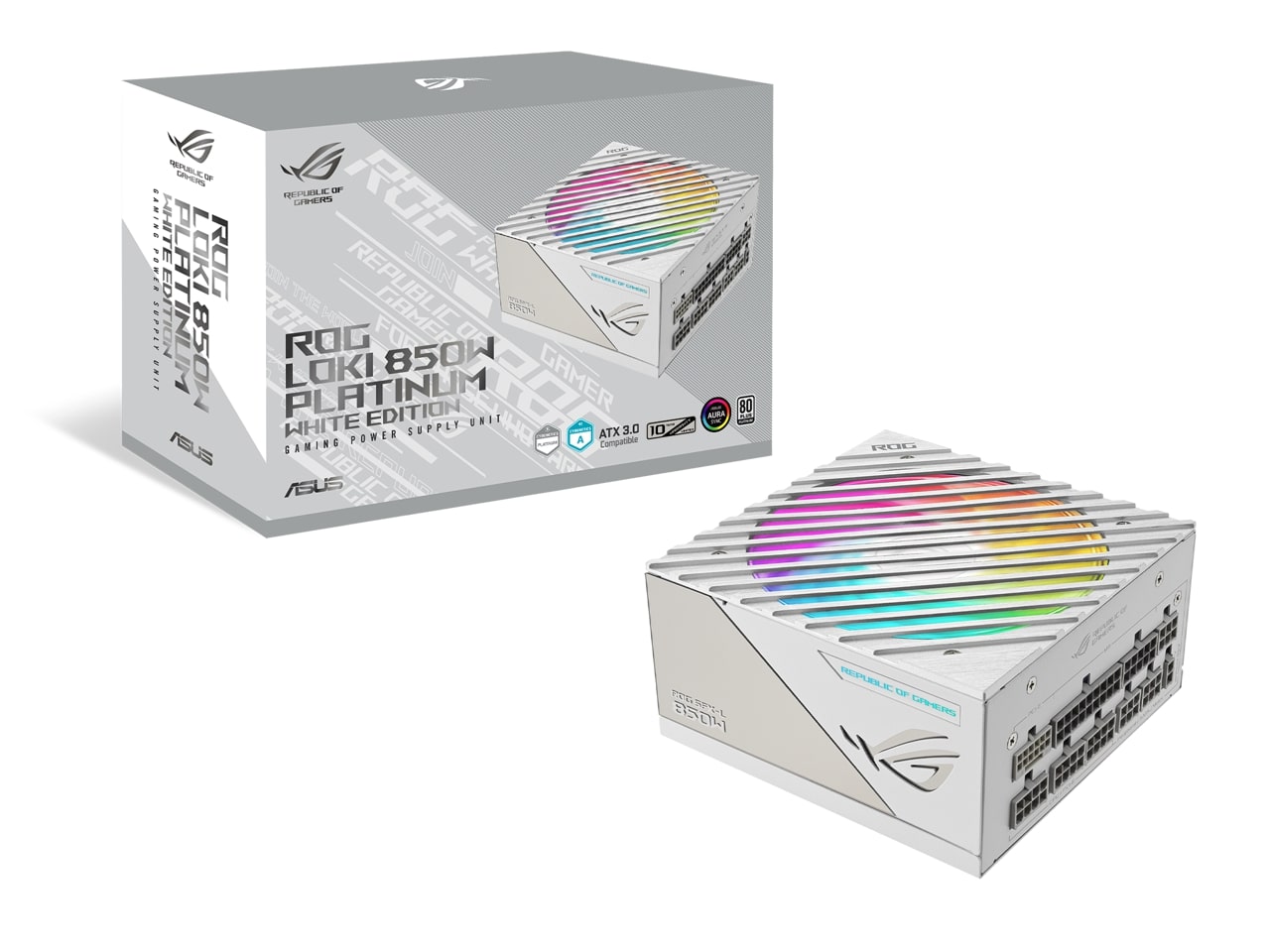 Asus ROG Série Loki bloc d'alimentation SFX-L 850W - Blanc | 80+ Platinum | ATX 3.0 Compatible