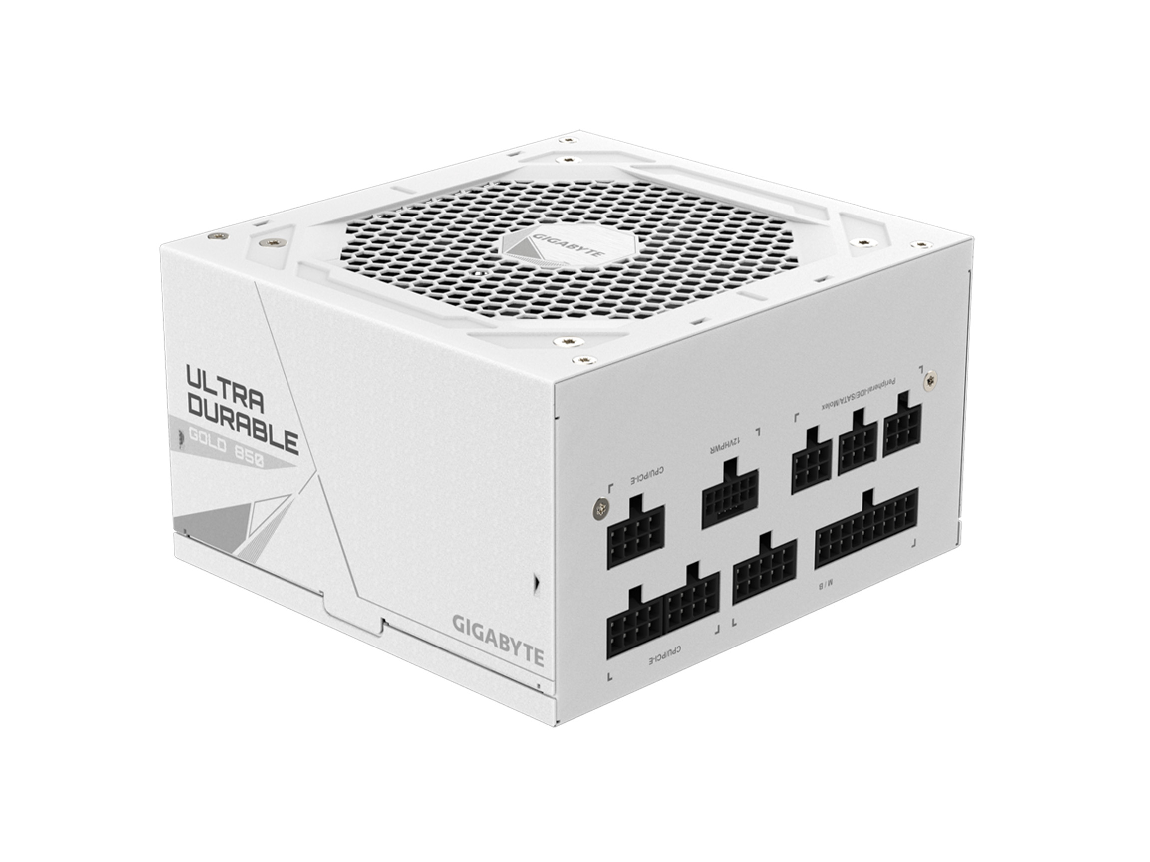 GIGABYTE GP-UD850GM PG5W Bloc d'alimentation pour jeu entièrement modulaire PCIe 5 ATX 3.0, Blanc | 80 Plus Gold certifié 85...