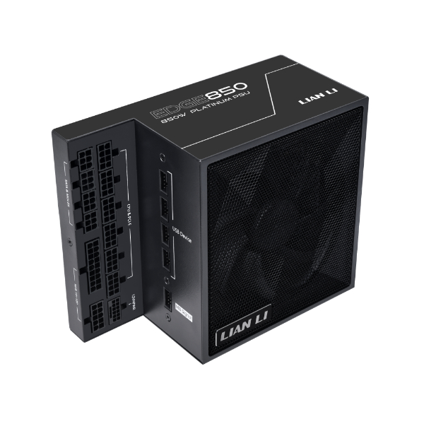 LIAN LI T-Shape design 850W ATX V3.1 80+ platinum Full Modular, Black