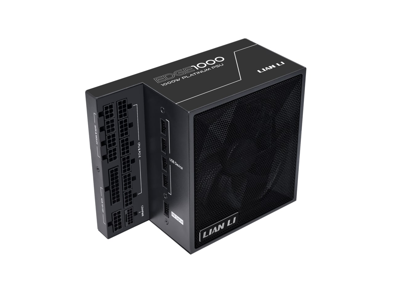 LIAN LI Conception en forme de T 1 000 W ATX V3.1 80+ platine entièrement modulaire, noir