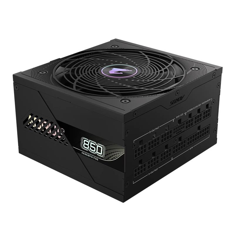 GIGABYTE GP-AE850PM PG5 - PCIe5.1 Ready - ATX3.1 - 850W 80 PLUS Platinum Certified - Fully Modular Power Supply