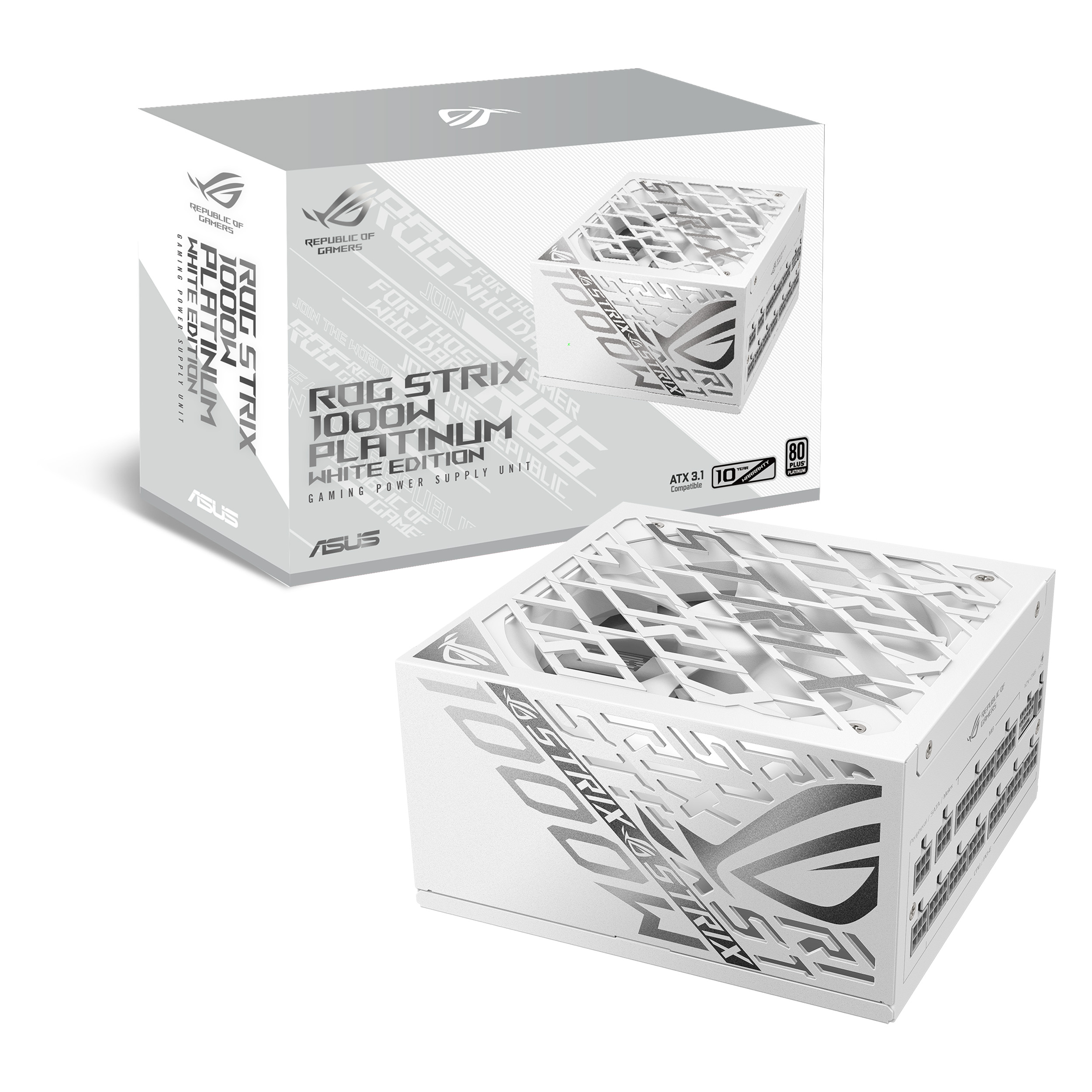 ASUS ROG-STRIX 1000W Platinum Full Modular ATX PSU -White