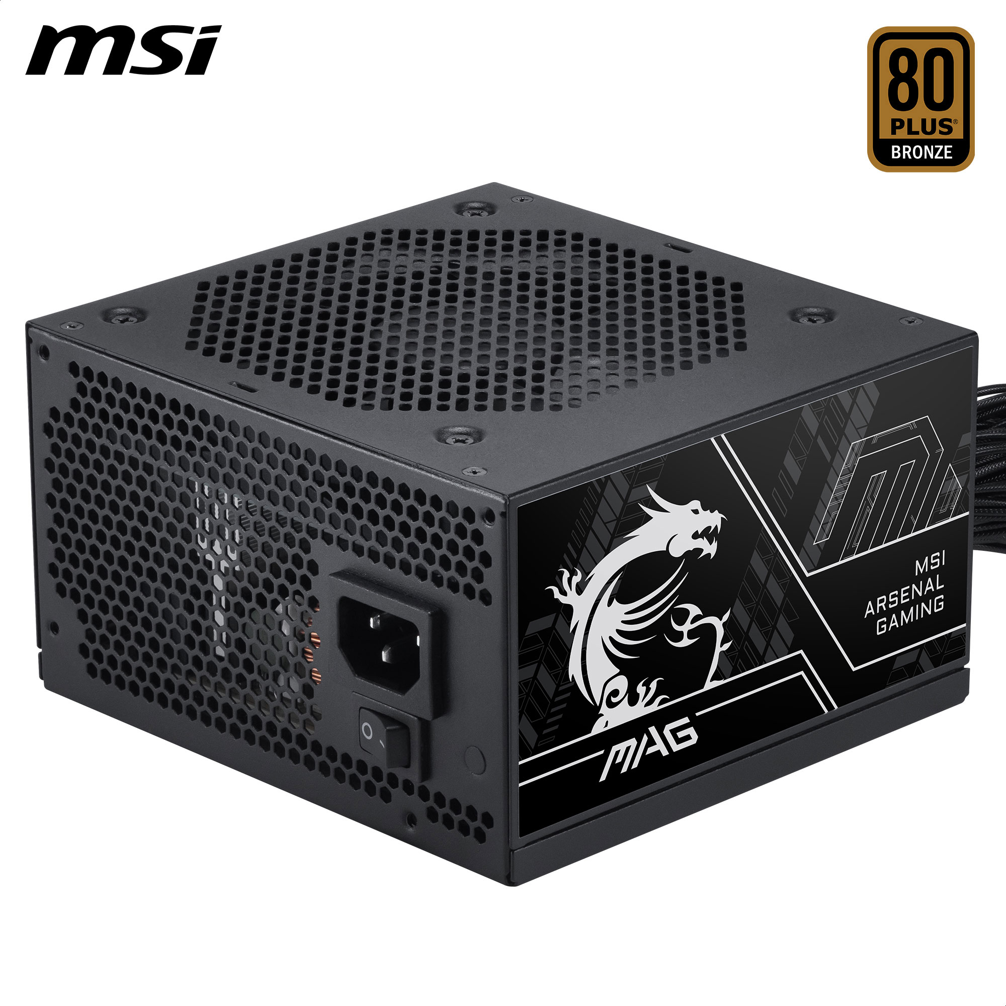 MSI 650W Bronze ATX Power Supply, Black