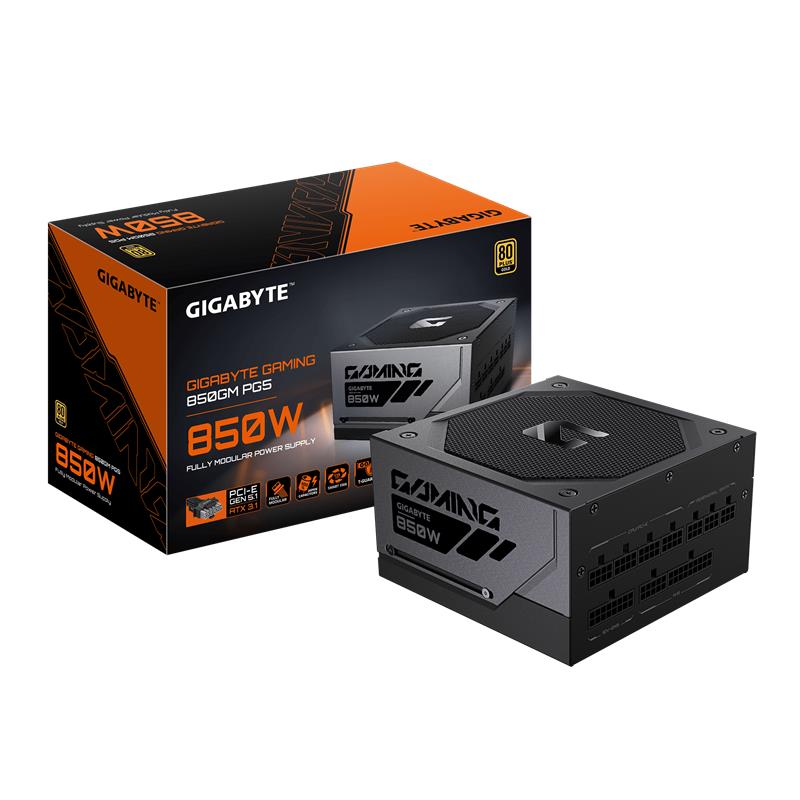 GIGABYTE GAMING 850GM PG5 PG5 850W 80 PLUS Gold ATX 12V Power Supply