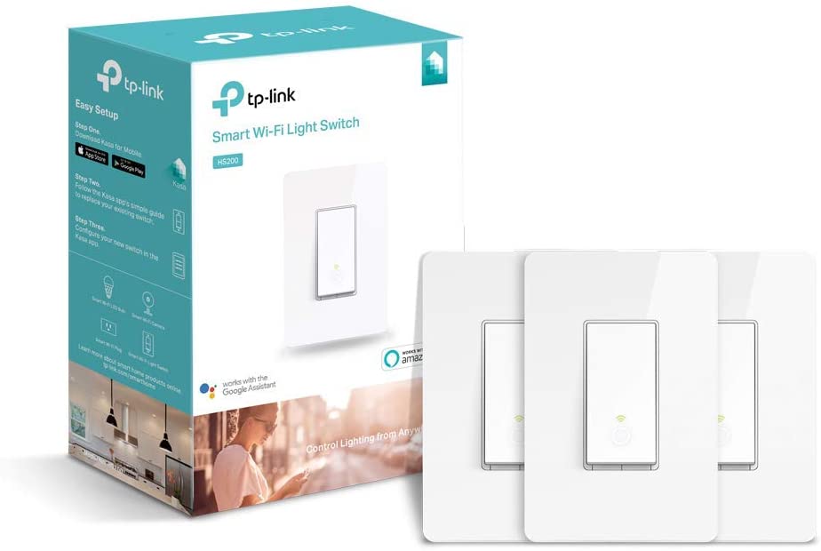 TP-LINK (HS200P3) Kasa Smart Wi-Fi Light Switch, 3-Pack