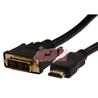 iCAN HDMI to DVI  (DVI-D) Single Link, M/M, Gold Plated, 6 FT, Black