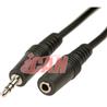 iCAN 3.5mm Stereo Audio Extension Cable Shielded M/F - 6 ft.