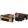 iCAN Premium Quality Low Noise HDMI Female to DVI Male Adapter Gold Plated (ADP HDMIF-DVIDM) - 1 pack