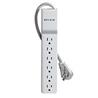 BELKIN 6-Outlet 720J Surge Protector - Rotating Plug 8 ft Cord Beige