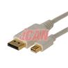 iCAN DisplayPort (M) to Mini DisplayPort (M) 32AWG Cable, Gold - 3ft