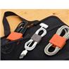 BLUELOUNGE Cableclip Cable Organizers Medium, 2 Orange & 2 Dark Grey