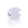 C2G 180 Deg. Cat6 RJ45 UTP Keystone Jack - White (35210)