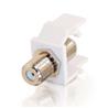 C2G SNAP-IN F-TYPE F/F KEYSTONE INSERT MODULE- IVORY (03824)