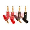 iCAN Gold Speaker Banana Plugs 8pcs (4 RED + 4 BLK)