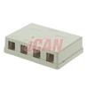 Boîtier de montage en surface iCAN 4 ports CAT4/5/6 (RJ45 SMBOX-4WHI)