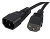 STARTECH Standard Computer Power Cord Extension, C14 to C13, 10 ft.