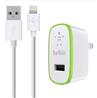 BELKIN BOOST UP USB Home Charger w/ChargeSync Cable 5V,12W/2.4A White