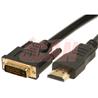 iCAN HDMI-DVI M/M 28AWG 1080P Gold Plated - 25 ft