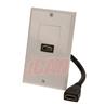 ICAN 1-Port HDMI 4" F/F Dongle Jacks Faceplate Wall Plate