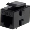 StarTech Cat 6 RJ45 Keystone Jack Network Coupler - F/F - 1 Pack - 1 x RJ-45 Female Network - 1 x RJ-45 Female Network (Black) 