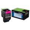 Lexmark 801HM Magenta High Yield Return Program Toner Cartridge - Magenta - Laser - 3000 Page (80C1HM0)