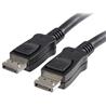 StarTech DisplayPort Cable with Latches - M/M (Black) - 50ft. (DISPLPORT50L)