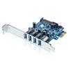 Mediasonic (HP1-U34F) 4 Ports External USB 3.0 PCI Express Card