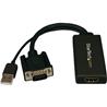 STARTECH VGA to HDMI Adapter with USB Power & Audio (Black) (VGA2HDU)