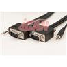 Vidéo et audio externes iCAN PC, câble audio VGA HD15 + 3,5 mm, 25 pieds