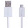 ICAN (PowerSync) USB2.0 AM to Micro B Flexible Round Cable, White,1.5M