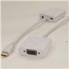 iCAN Mini HDMI to VGA, Male to Female, Adapter, White