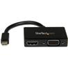 STARTECH Travel A/V Adapter: 2-in-1 Mini DisplayPort to HDMI/VGA