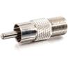 C2G RCA to F-TYPE Adapter - 1 x RCA (M) - 1 x F Connector (F) – Brass