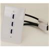 iCAN 3 Port HDMI 4" F/F Dongle Jacks Faceplate Wall Plate