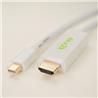 iCAN Mini DisplayPort (M) 1.2 to HDMI (M) 2.0 UHD Cable, Gold, 3ft