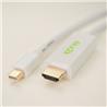 iCAN Mini DisplayPort Male 1.2 to HDMI Male UHD Cable, Gold, 15ft