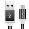 ADATA Woven Metallic Braided Micro USB Cable, Black