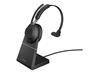Jabra Evolve2 65 Link390a UC Mono Stand BLK