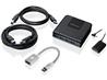 IOGEAR Commutateur de partage de périphériques USB 3.0 4x2 avec adapta